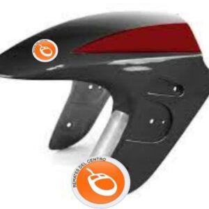 SALPICADERA DELANTERA NEGRO BRILLANTE/VINO DS125, DS150, XS150, GS150, GTS175