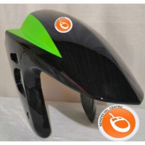 SALPICADERA DELANTERA NEGRO MATE/VERDE DS125, DS150, XS150, GS150, GTS175