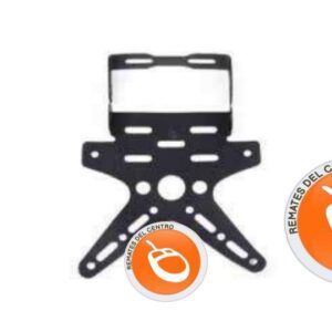 PORTAPLACA UNIVERSAL EN ALUMINIO  NEGRO