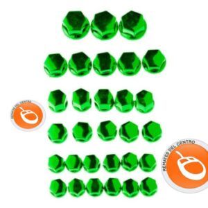 TAPON DE TORNILLERIA DE LUJO JGO. 28PZS. VERDE
