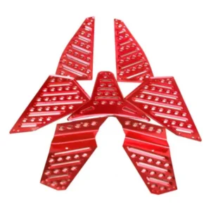 PISO TAPETE ALUMINIO MOTONETA ROJO