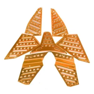 PISO TAPETE ALUMINIO MOTONETA NARANJA